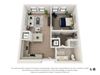 1A Floor Plan 1A Floor Plan at The Baxly, Savannah, GA